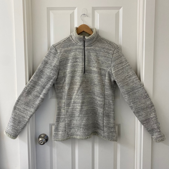 Kuhl Sweaters - KUHL gray fleece 1/4 zip size Large long sleeve funnel neckline pullover sweater